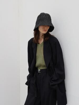 24SS】JieDa TAILORED JACKET (BLK) Jie-24S-JK03 | IAAAM 24SS】JieDa TAILORED JACKET (BLK) Jie-24S-JK03 | IAAAM
