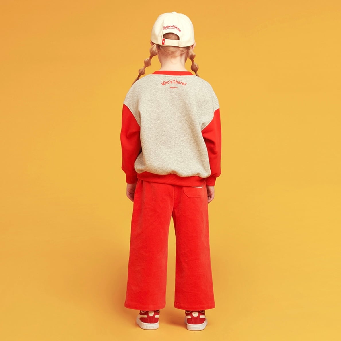 BEBE DE PINO] Twins bunny color block sweatshirt 正規品 韓国