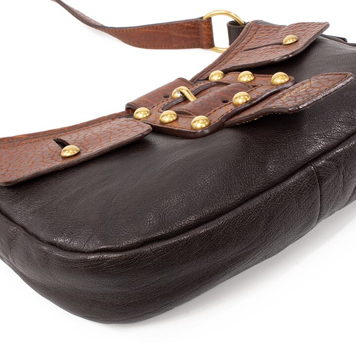 希少 YVES SAINT LAURENT ショルダーバッグ 茶 ブラウン系 限界価格・送料無料・良品】Saint Laurent・サンローラン・ショルダー