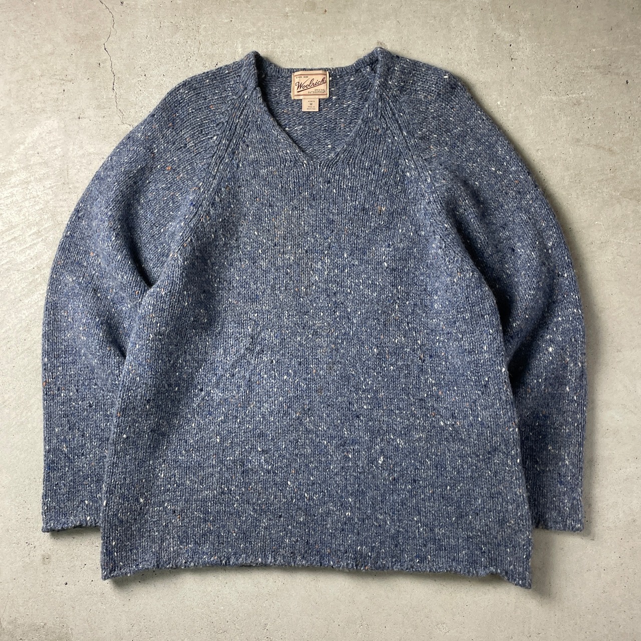 90年代 Woolrich ウールリッチ ウールニットセーター Vネック カラー 