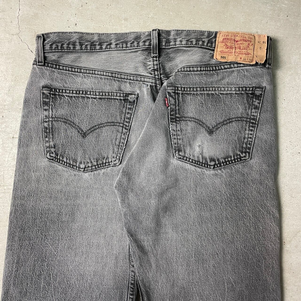 90年代 英国製 Levi's ユーロリーバイス 501 ブラックデニムパンツ