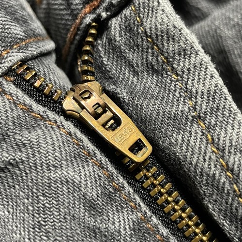 【W40 L32】 メキシコ製 usa levi's 先染ブラック 559 詳細写真9