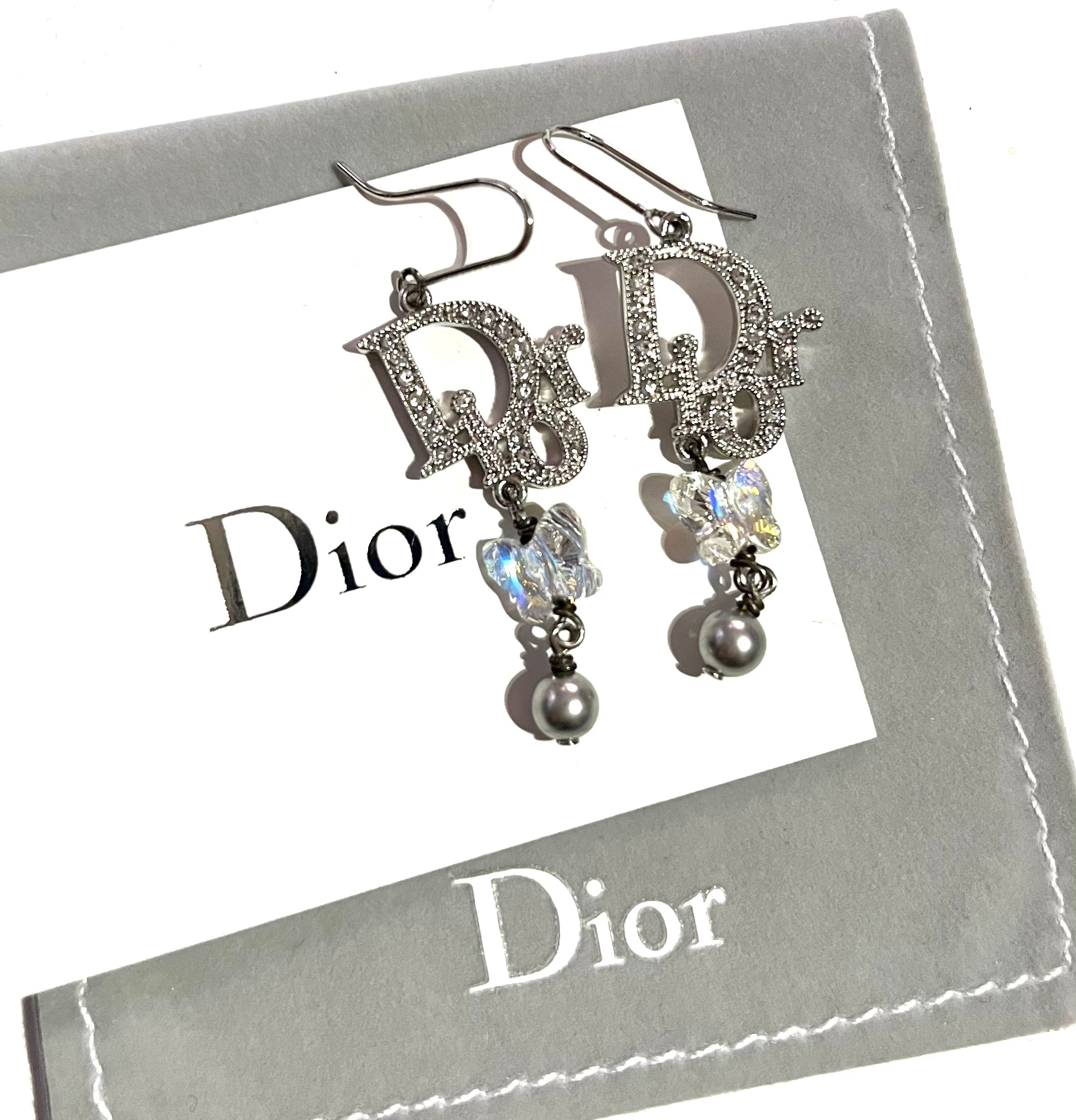 Christian Dior ディオール ラインストーン イヤリング ❤︎セール❤︎