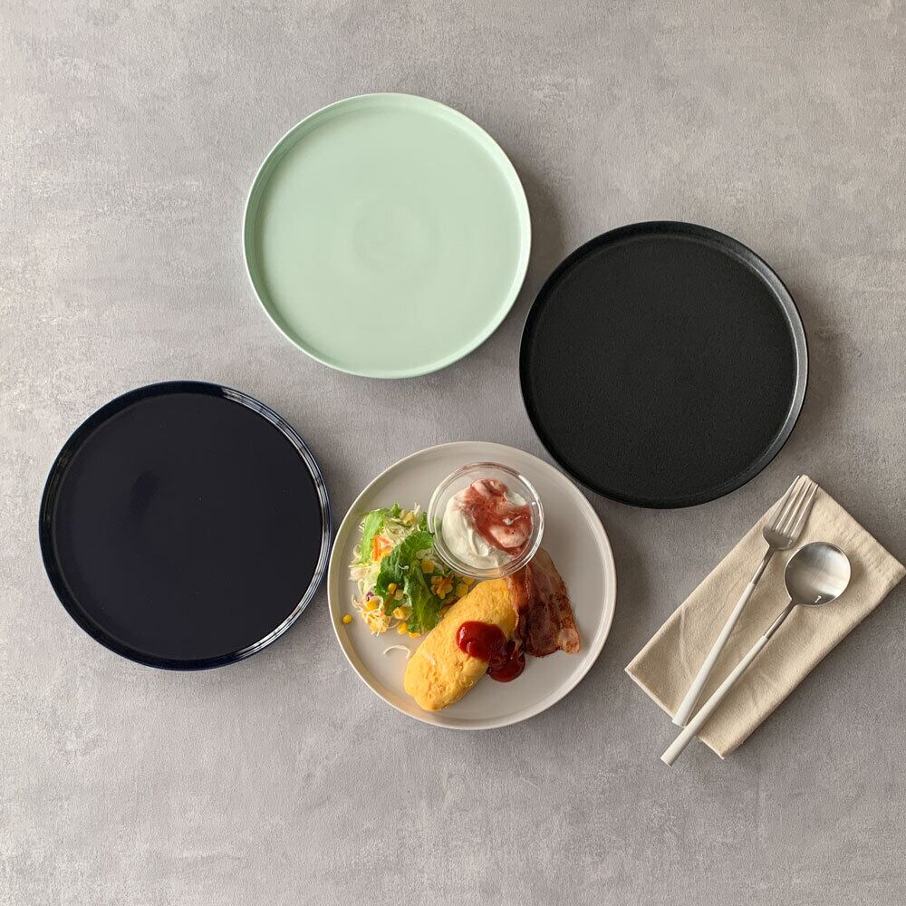プレートL フラット皿 おしゃれ 23cm プレート Mino_works 洋食 プレートL フラット皿 おしゃれ 23cm プレート Mino_works 洋食