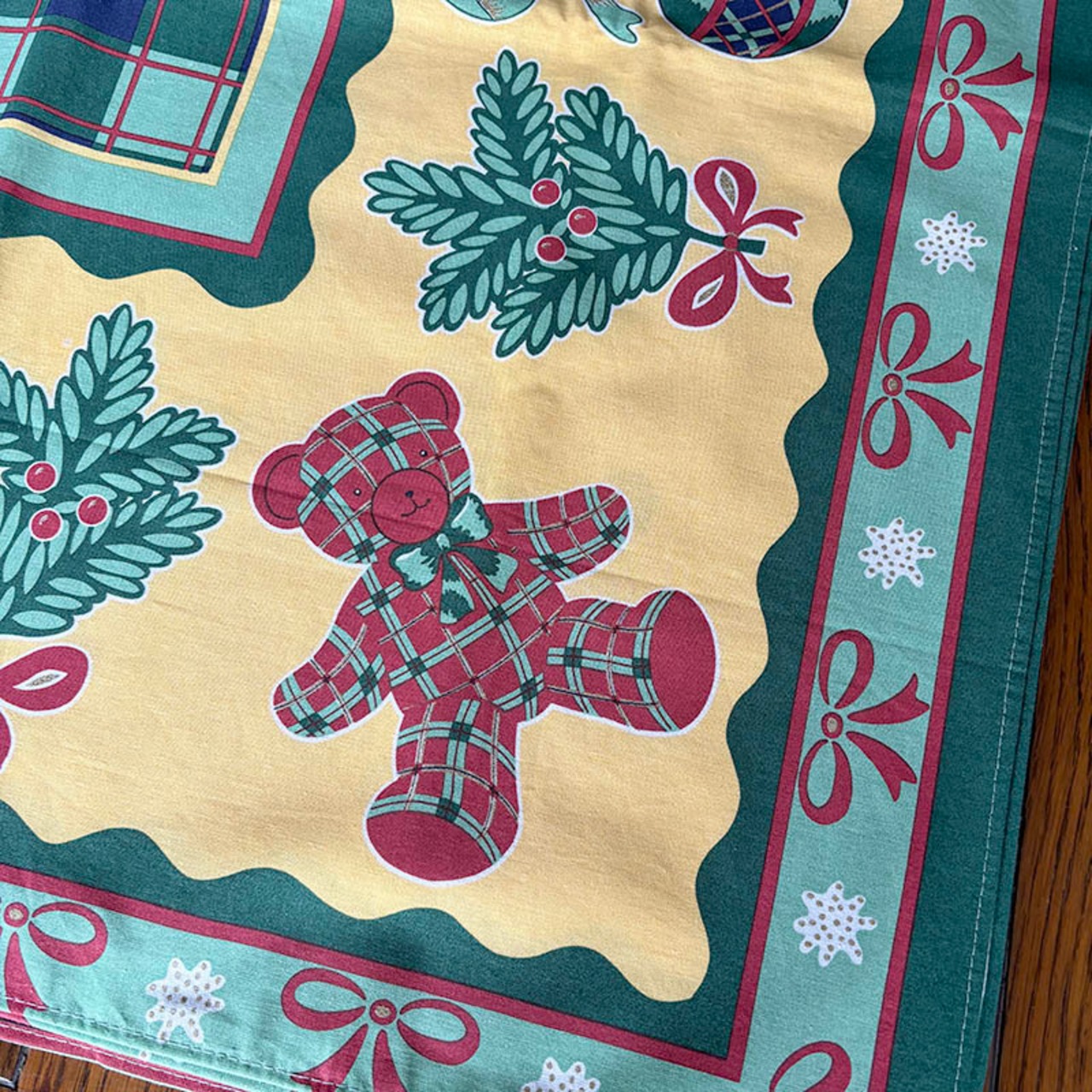 テーブルクロス　マルチクロス　クリスマスベア　La Compagnie des Etoffes 12clds27