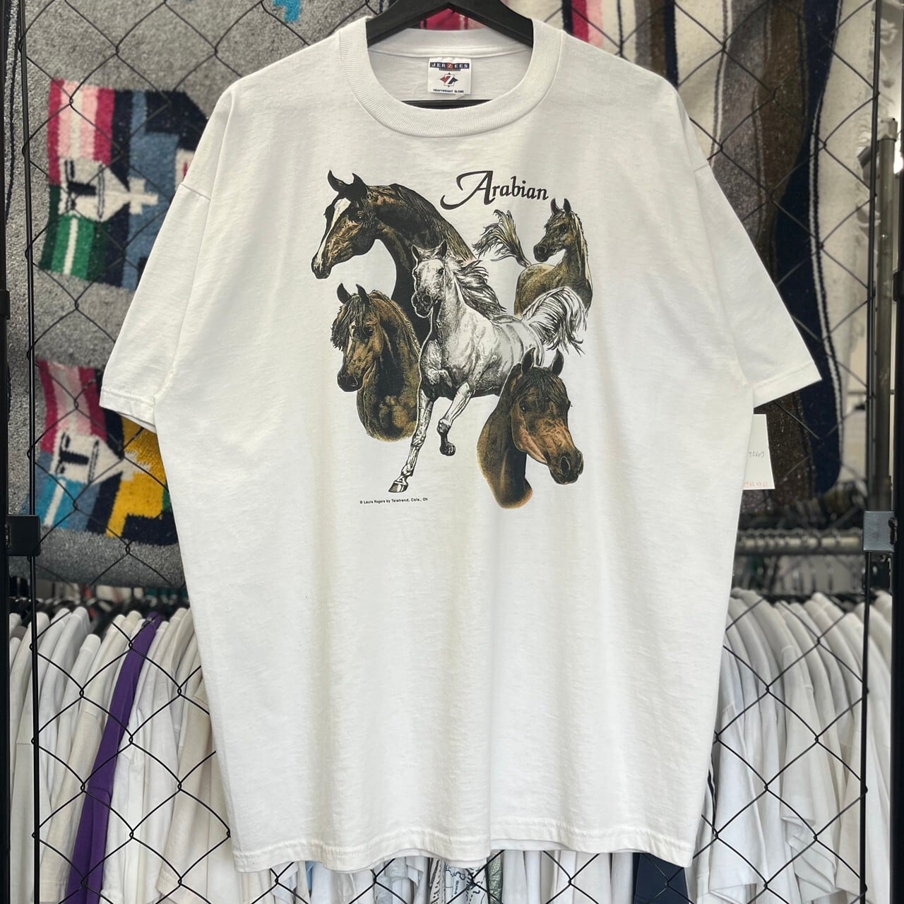 90s デザインTシャツ アニマル系 馬 プリント 古着 古着屋 埼玉 