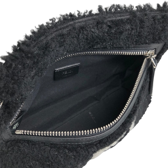 FENDI フェンディ ハンドバッグ ブラック FFロゴ ボア 2WAY vintage ヴィンテージ オールド c34f5u