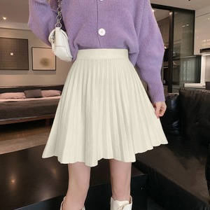プリーツ ニット ミニスカート レディース 春秋冬 韓国 おしゃれ 大人 かわいい きれいめ フェミニン ハイウエスト 大人可愛い 大人女子