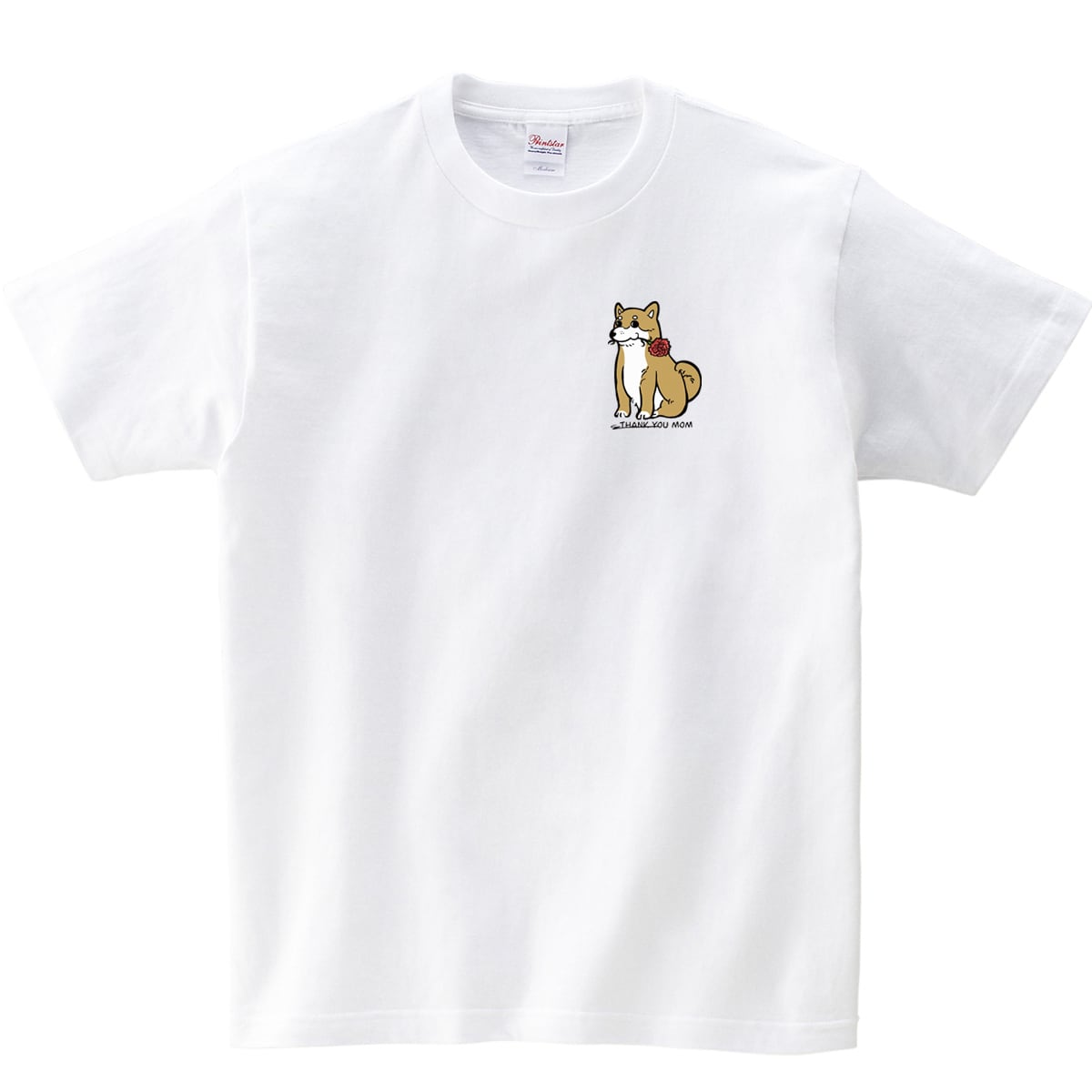 カーネーション 柴犬 Tシャツ ms98 母の日 お祝い メッセージ ギフト プレゼント