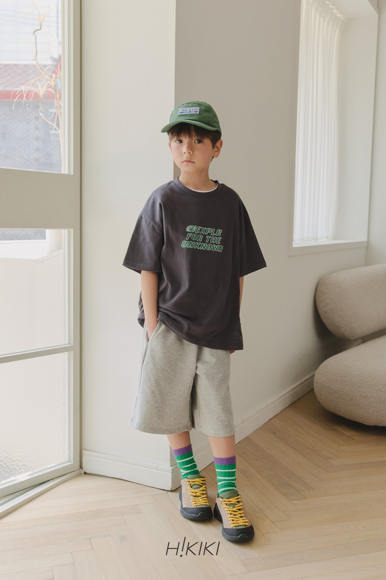 [H!KIKI] EX Short sleeve T-shirt (13/15/17/19) / [하이키키] 익스반팔티 (13/15/17/19)
