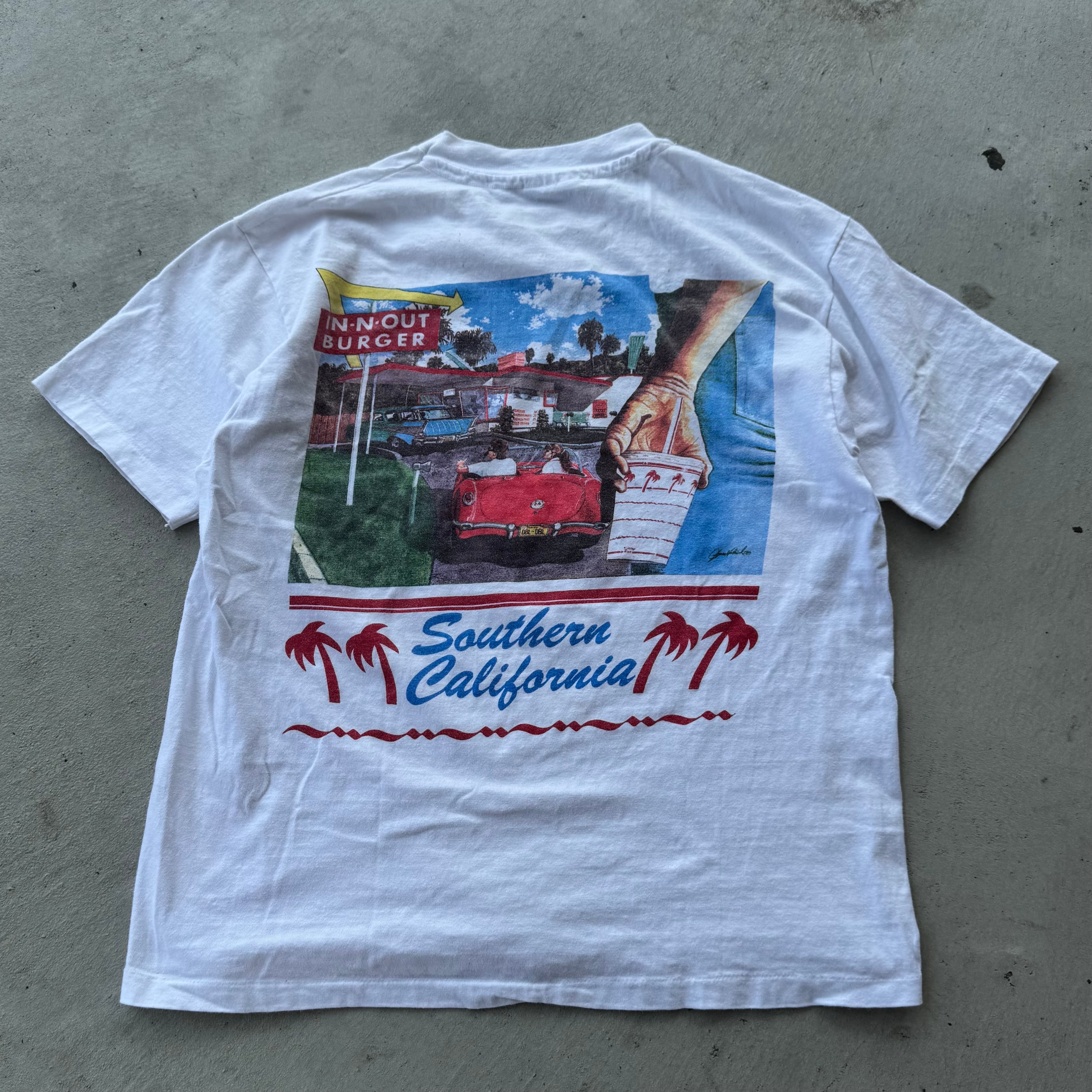 1990y In-N-Out Burger Tee by Hanes Beefy | Rei-mart