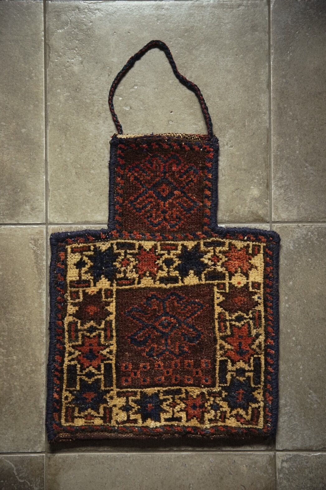 591 -Vintage Afghan Salt bag