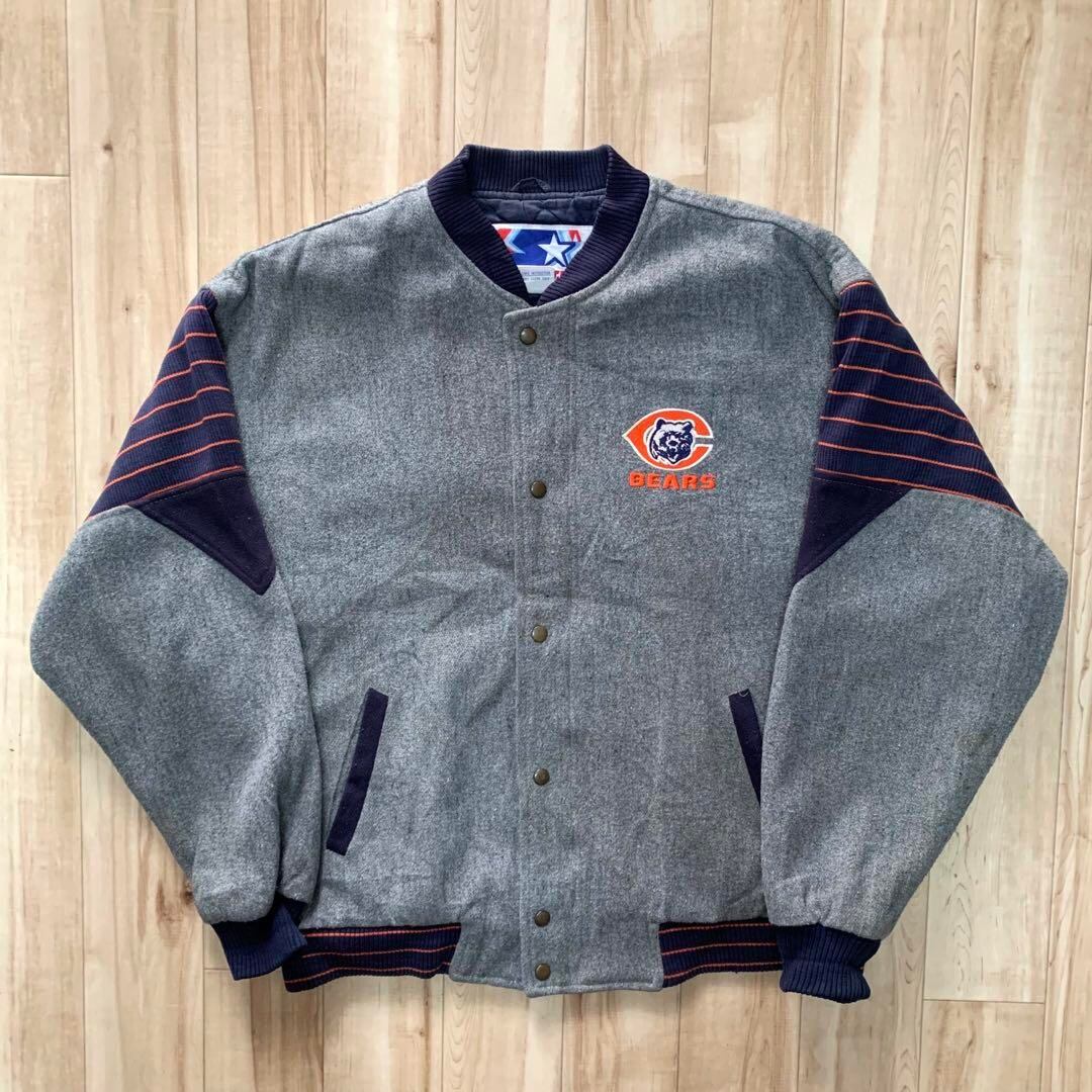 80s 90s STARTER CHICAGO BEARS ウールスタジャン | 古着屋2000