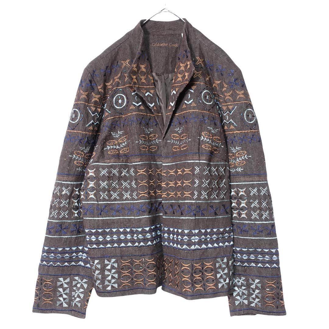 Special brown pattern decorative design jacket