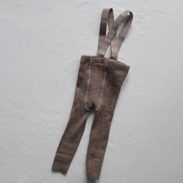 《condor》Merino wool-blend leggings with elastic suspenders / カラー968