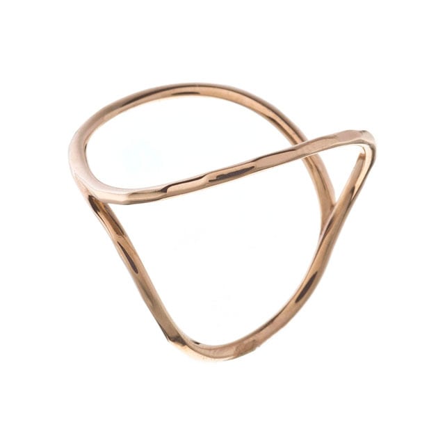 【ラスト1個】 K10 Open Circle Ring 10金オープンサークルリング ELR0002G jewelry