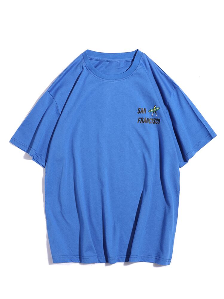 全3色 Tシャツ カットソー プリント カジュアル シンプル