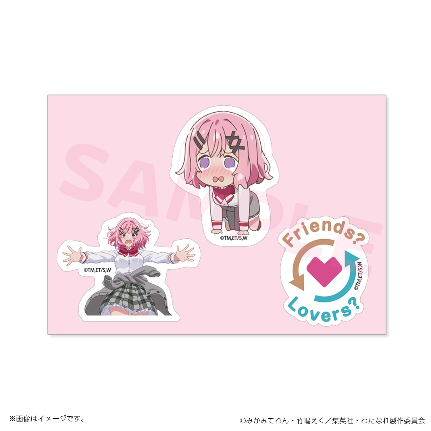 わたなれ ダイカットステッカー 全5種 + アニメ化記念コースター 全6種 わたなれ】ダイカットステッカーセット（全5種） | studioMOTHER
