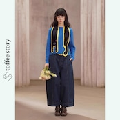 藍の庭を歩く幻のワイドデニム 《C0260》