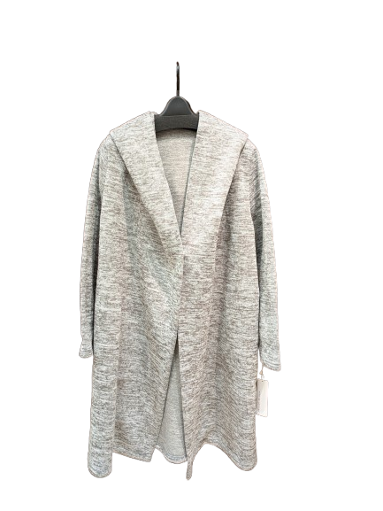 147-48802 フーデッド ニットコート /杢グレー