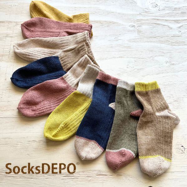 SocksDEPO ソックスデポ フランダースリネン先丸ソックス 670