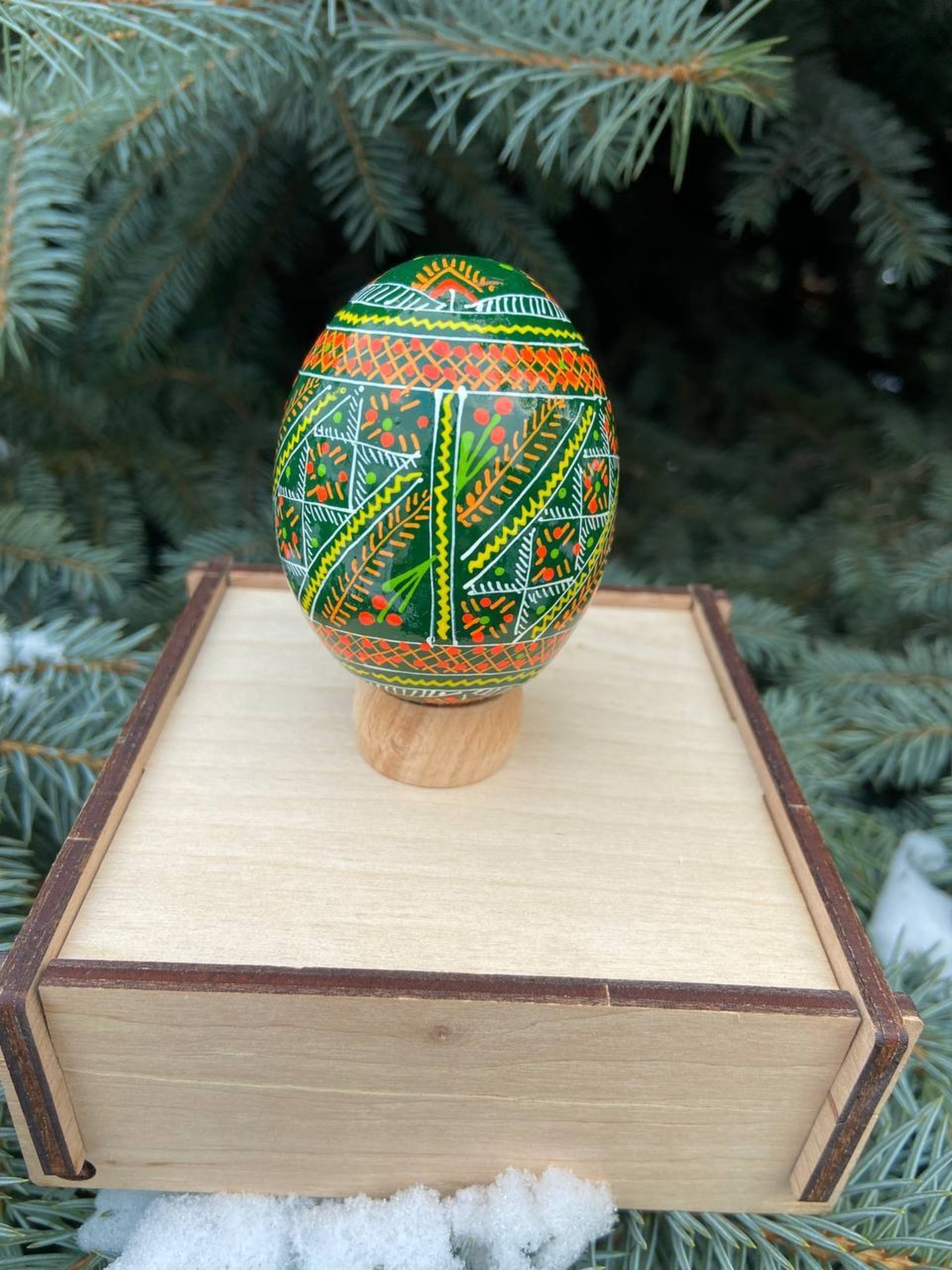 装飾用プィサンカ（イースターエッグ）with stand　コロミヤ博物館モデル - 2