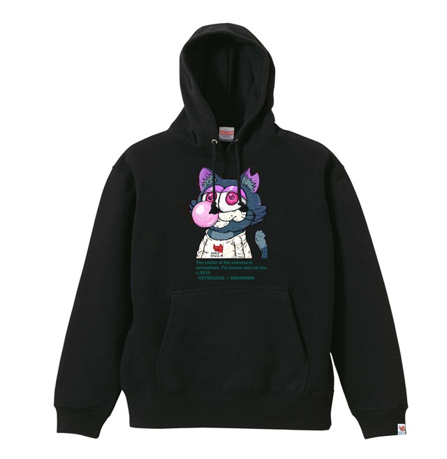 【CatRescue】Chewing-gum Cat Hoodie【3色展開】