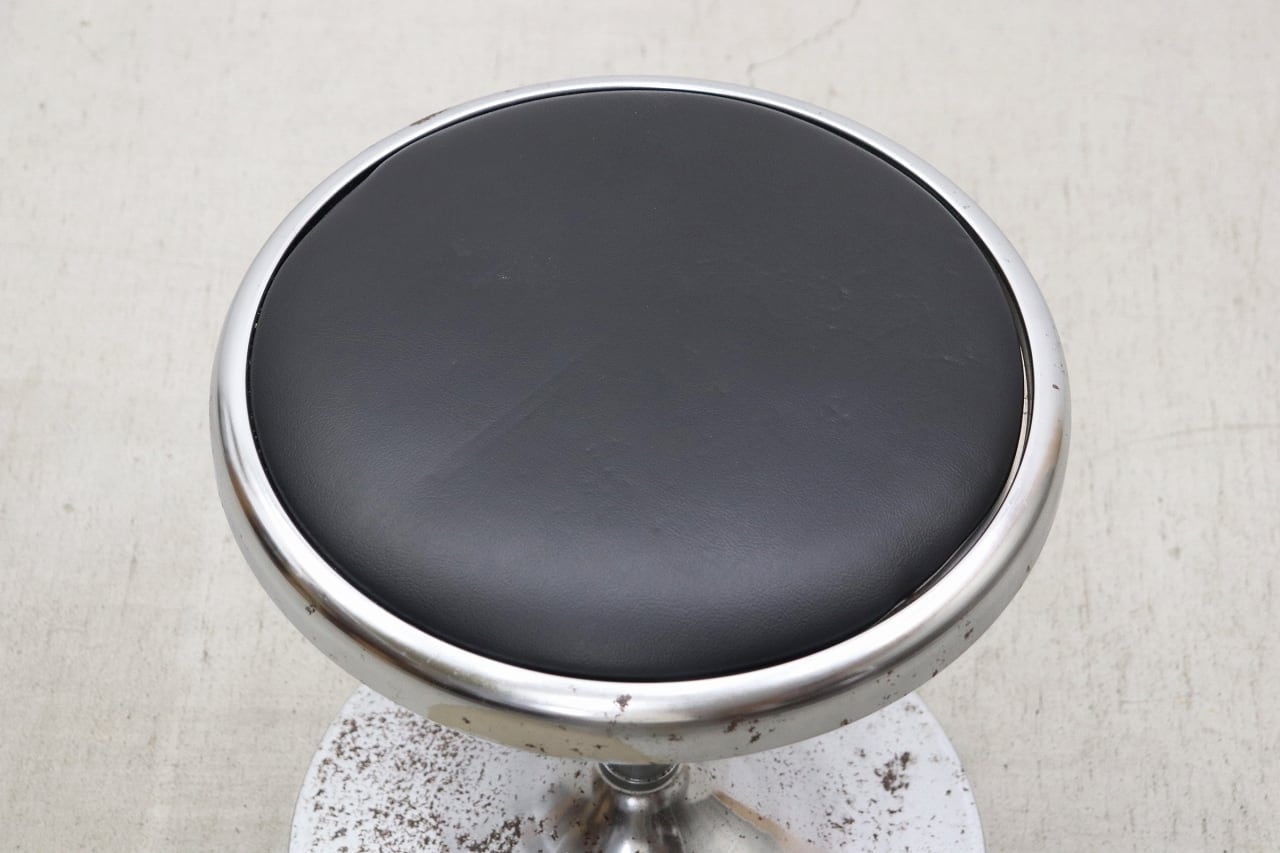 沼津店】レトロ ヴィンテージ 回転スツール ラウンド 円形 ミッド