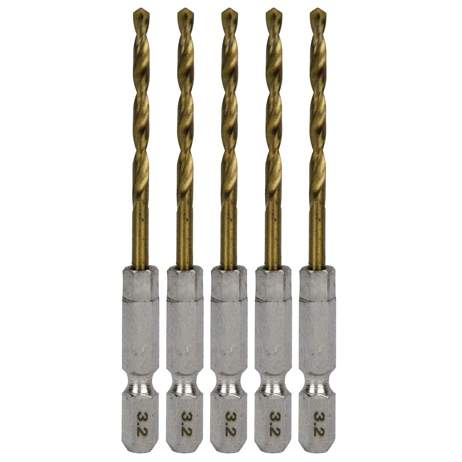 ZOYUBS 陶器穴あけドリルセット - 六角シャンクガラスドリルビット 3mm