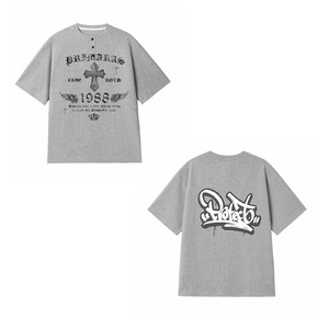 primaras×kinmedaiコラボ2弾ワッフルTee／グレー