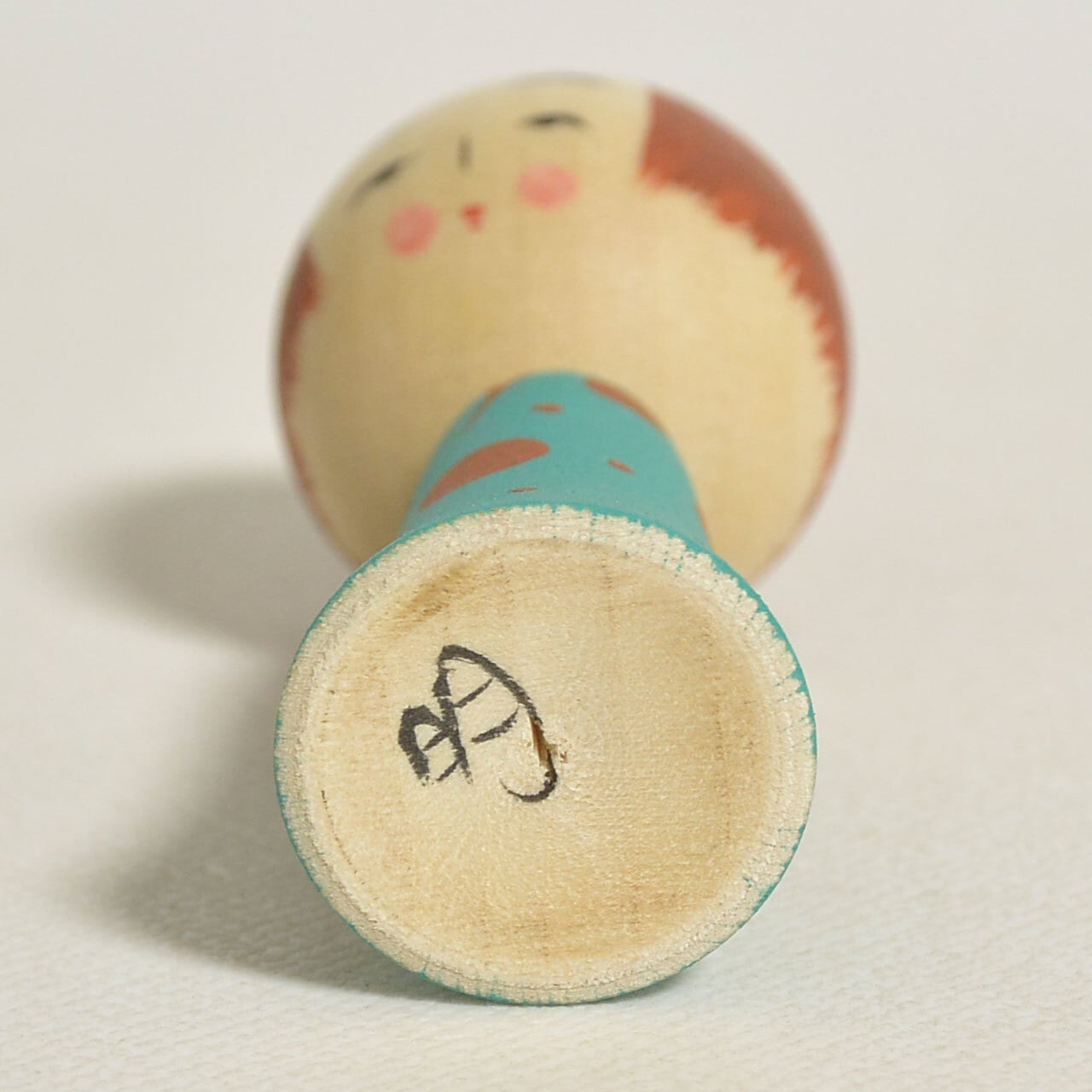 キャンディさんこけし 約2寸 約6cm 鈴木明 工人（作並系）#2332