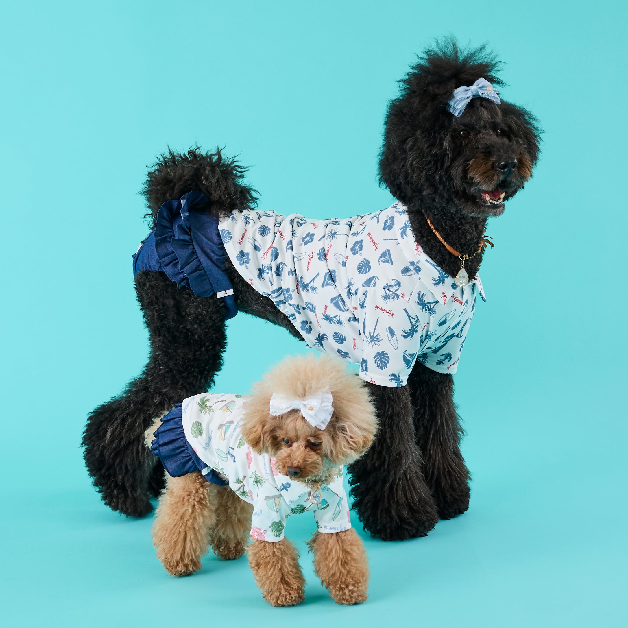 251004大型犬サイズ] 冷感アロハシャツ | 犬服ブランド 2e deuxieme