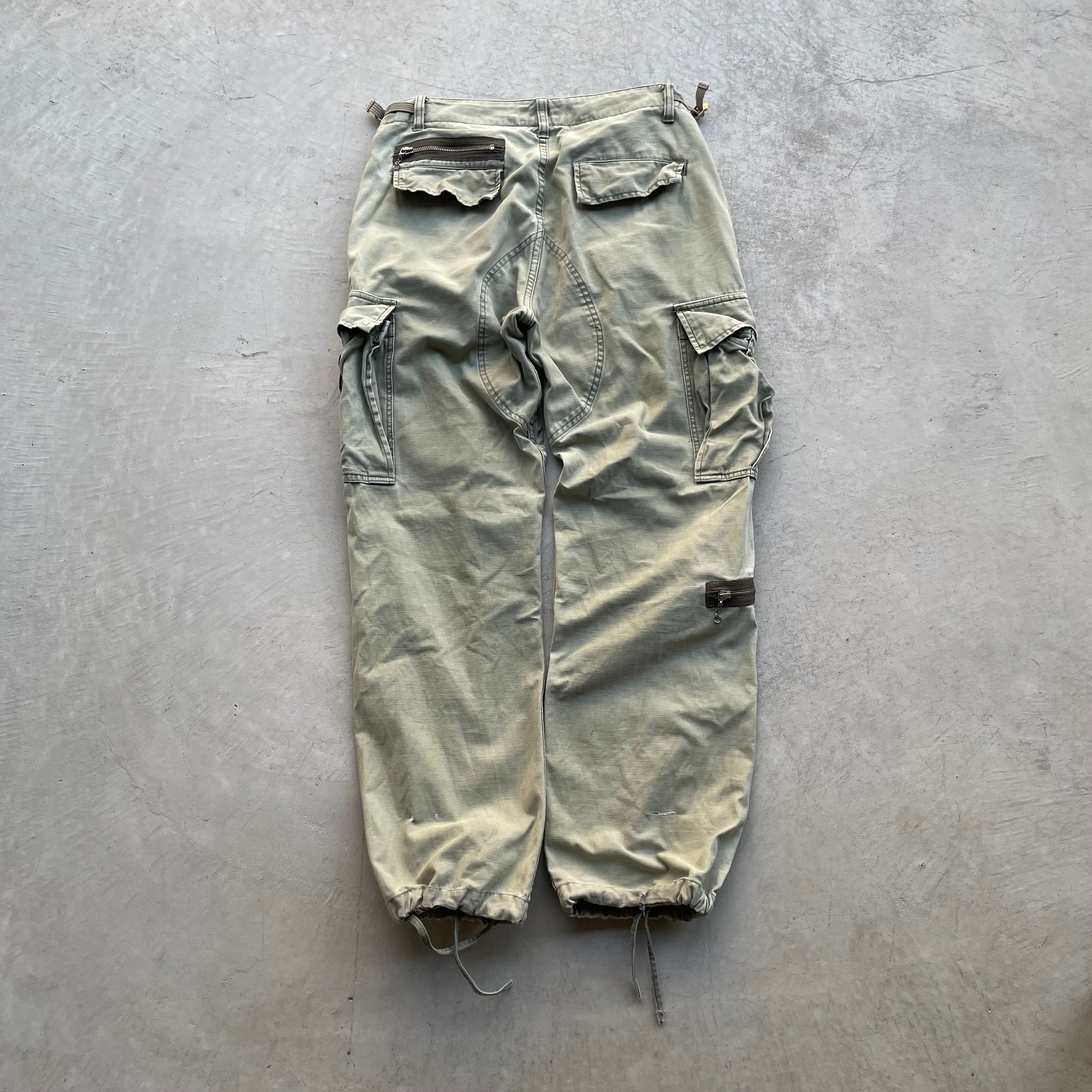 old stussy/00s parachute cargo pants