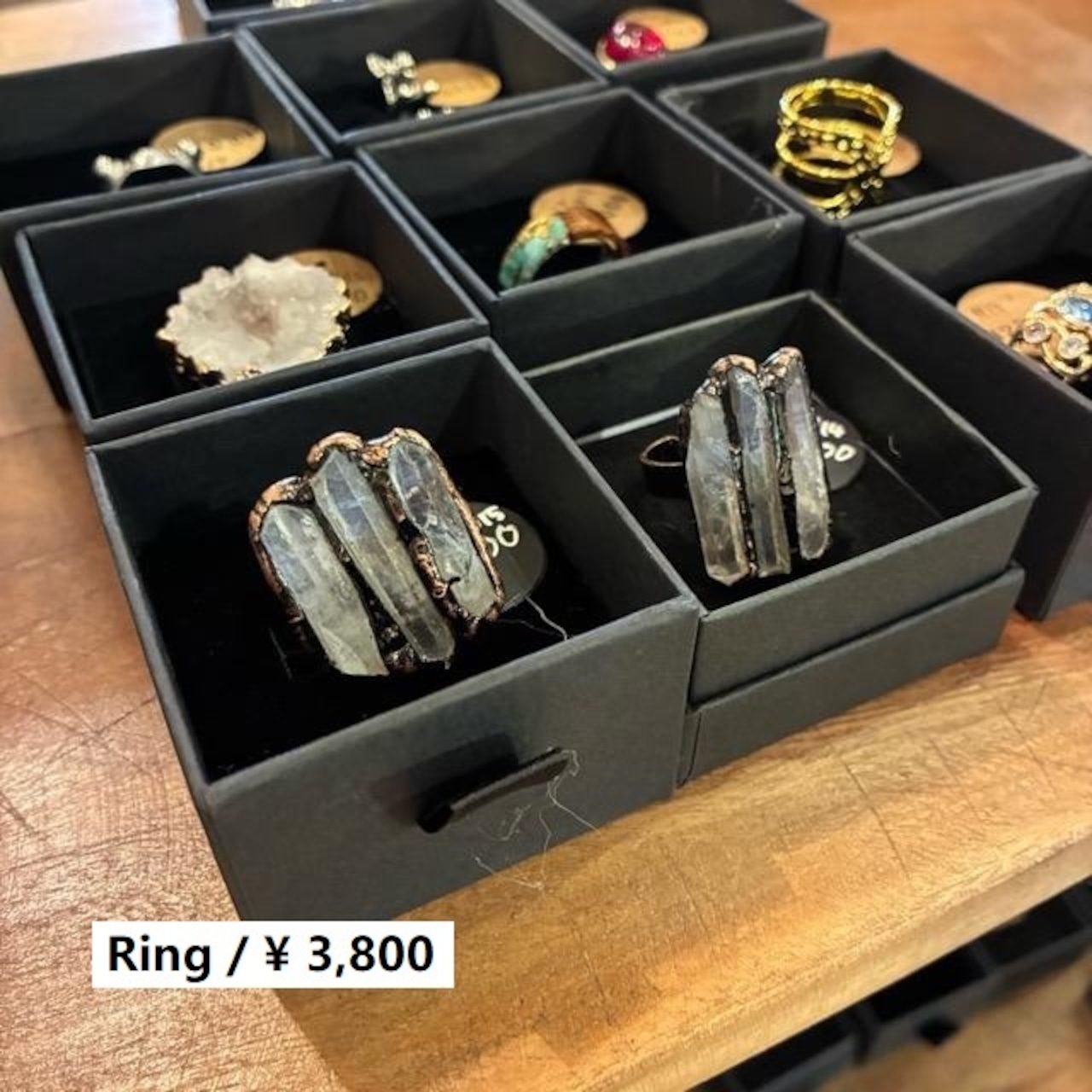 TOPANGA Jewelry 　ジェムストーンリング　クリスタル　全2種　14号　15号　指輪　アクセサリー　ジュエリー　プレゼント　レディース　ギフト