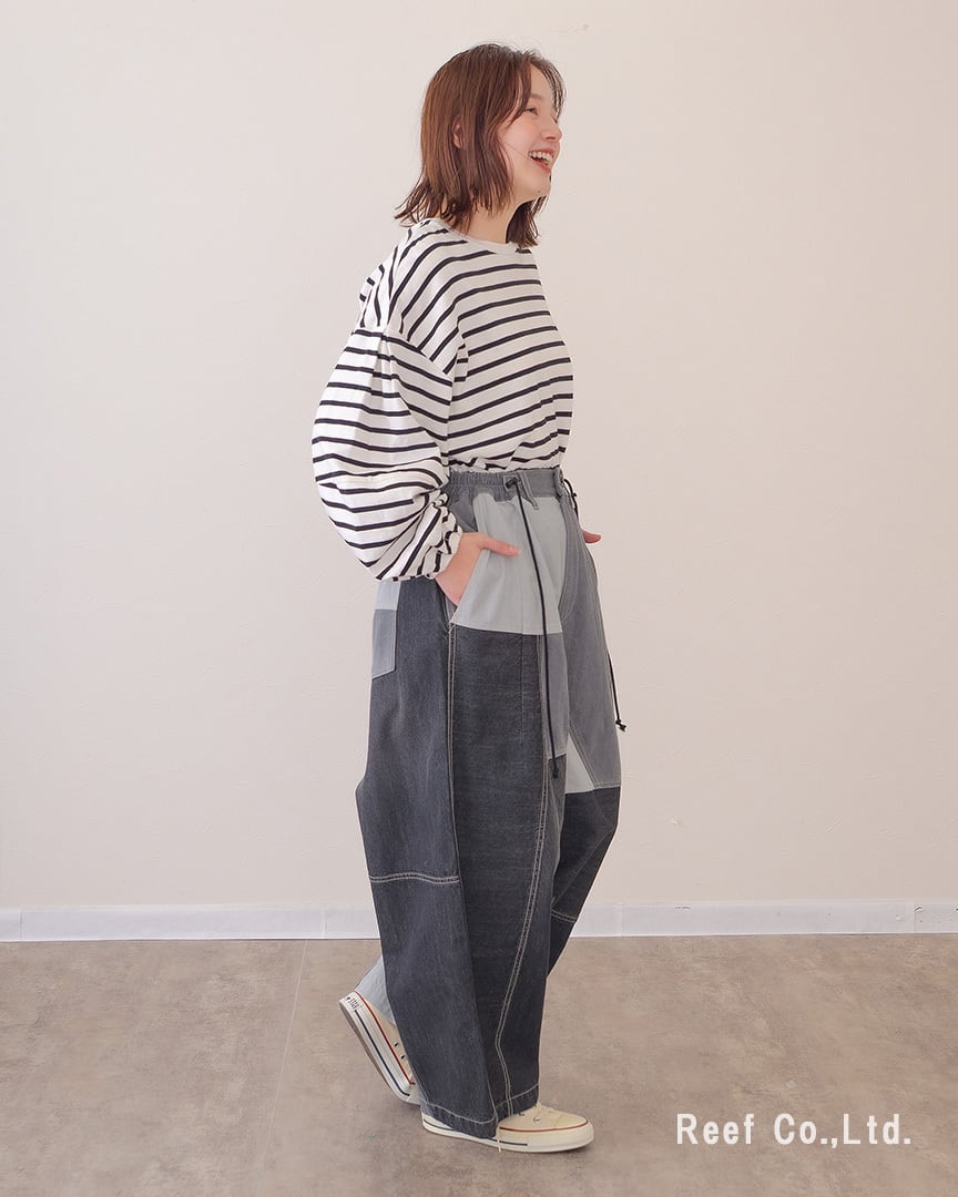 リビルドパラシュートデニムパンツ】 ST-226952 Brand：ミリロピュール