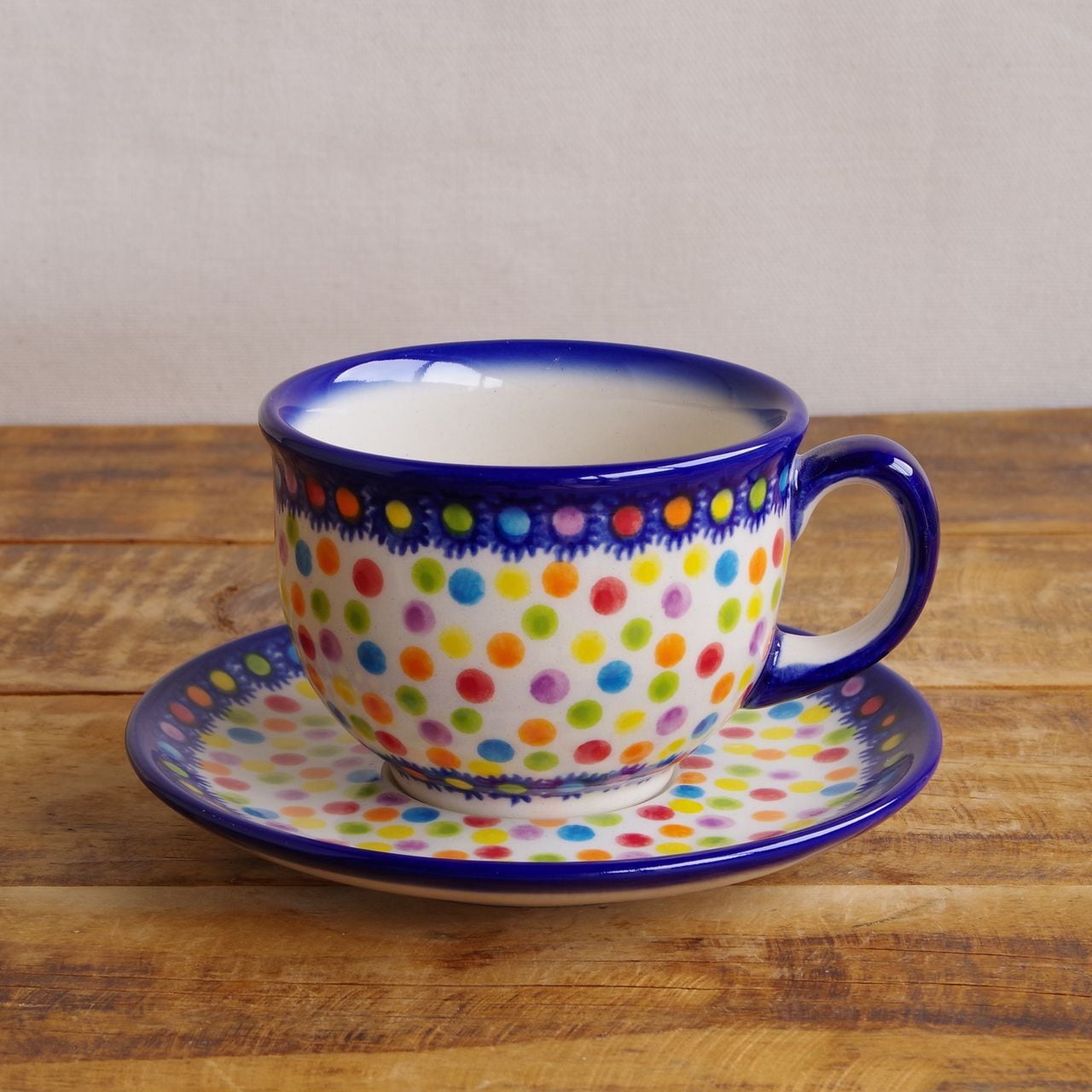 新品】 ポーランド食器 ポーリッシュポタリー コーヒーカップ ソーサー