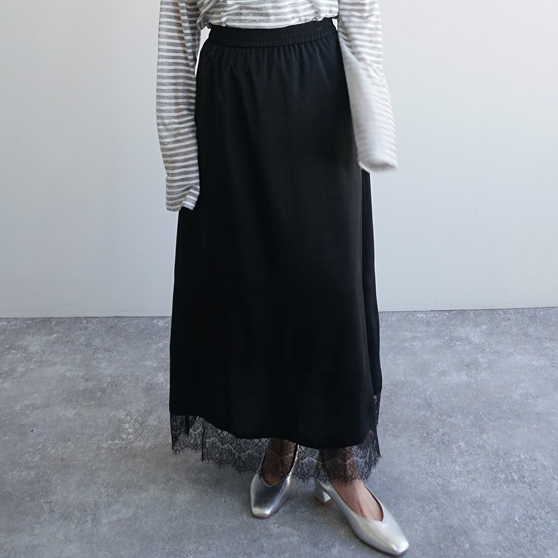裾レーススカート | FASHFREN/ファッシュフレン