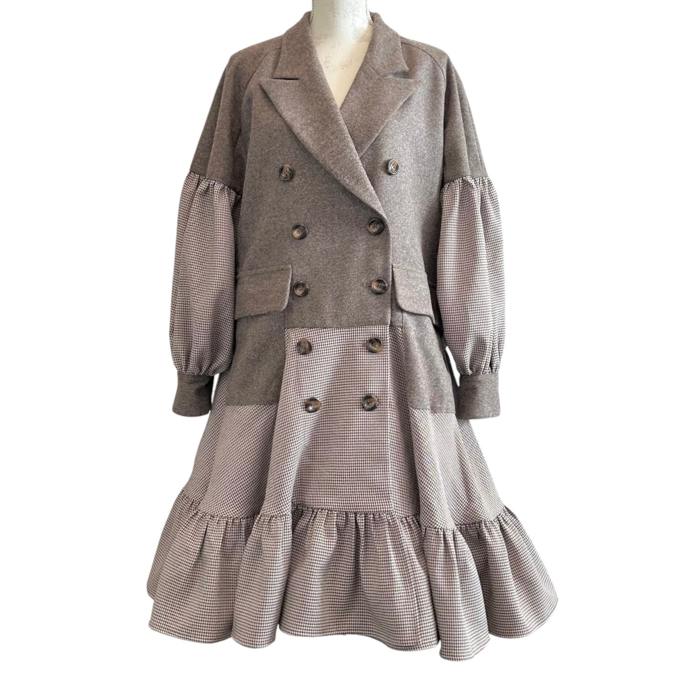 スーツワンピース BROWN