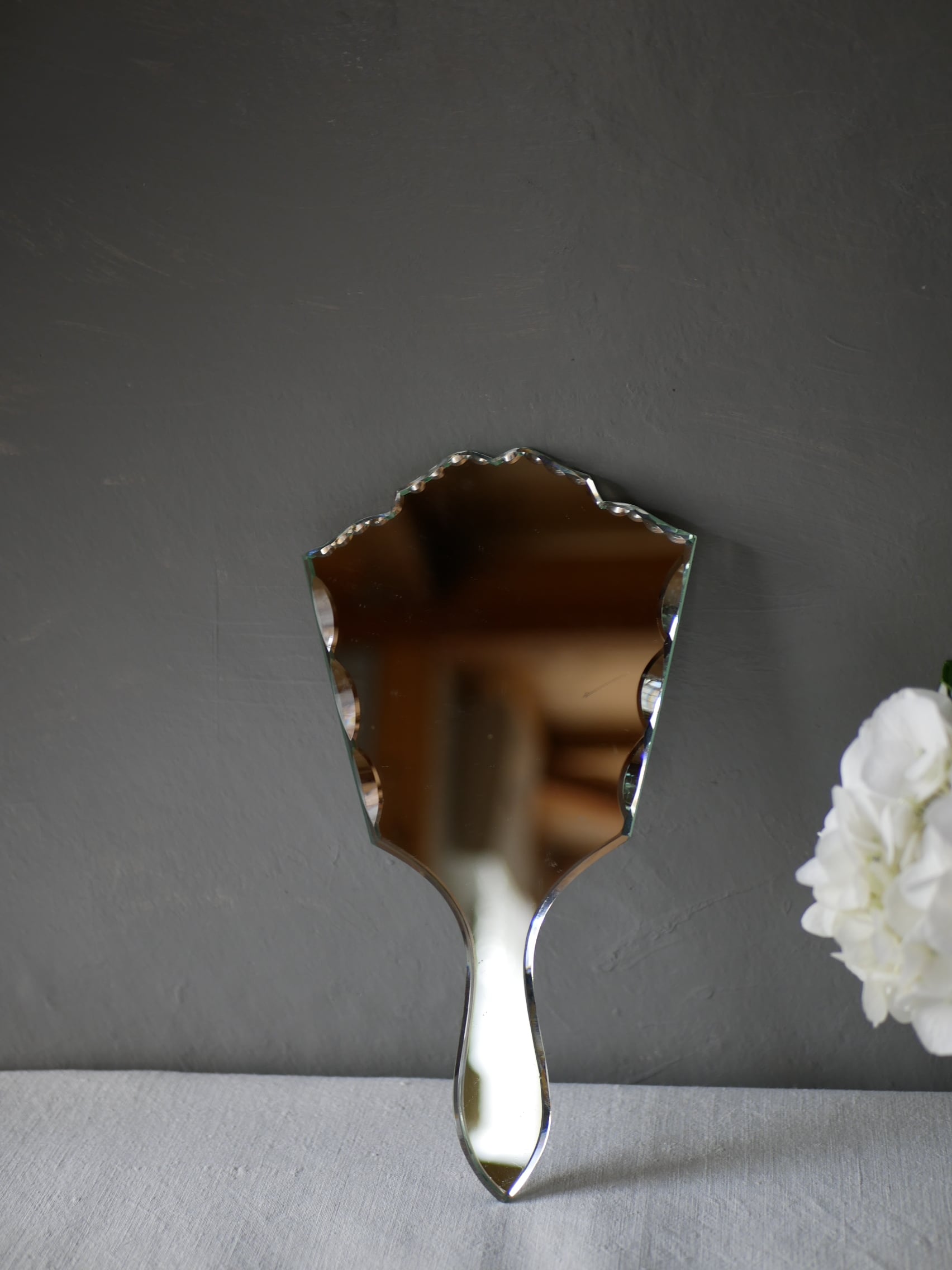 手鏡 アンティークミラー 面取りガラス フランスヴィンテージ ブロカントのある暮らし