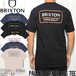 半袖Tシャツ バックプリントTEE BRIXTON ブリクストン PALMER PROPER S/S TEE 16616BLKL