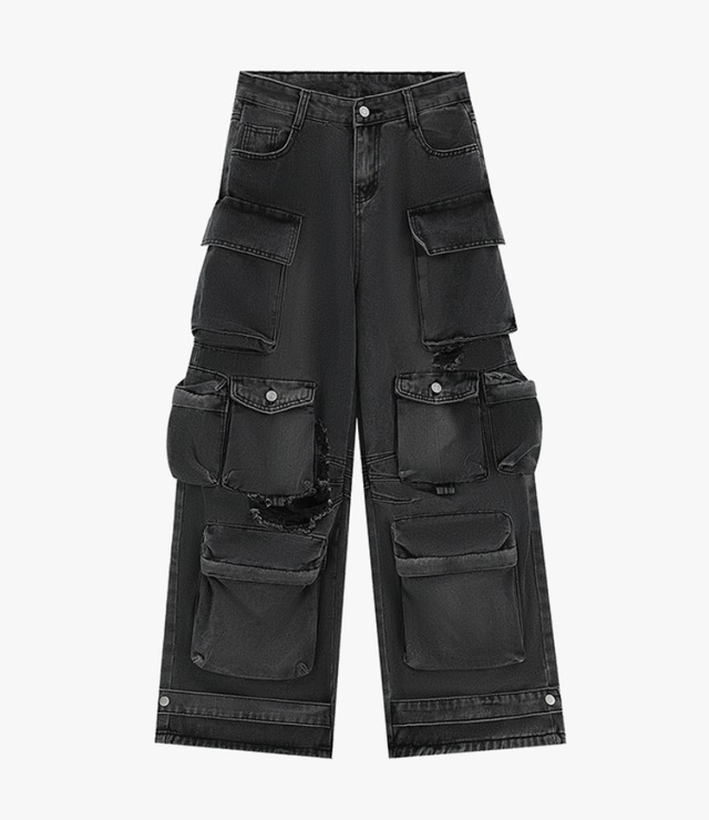 Heavy Industries Multi Pocket Denim Pants 0001