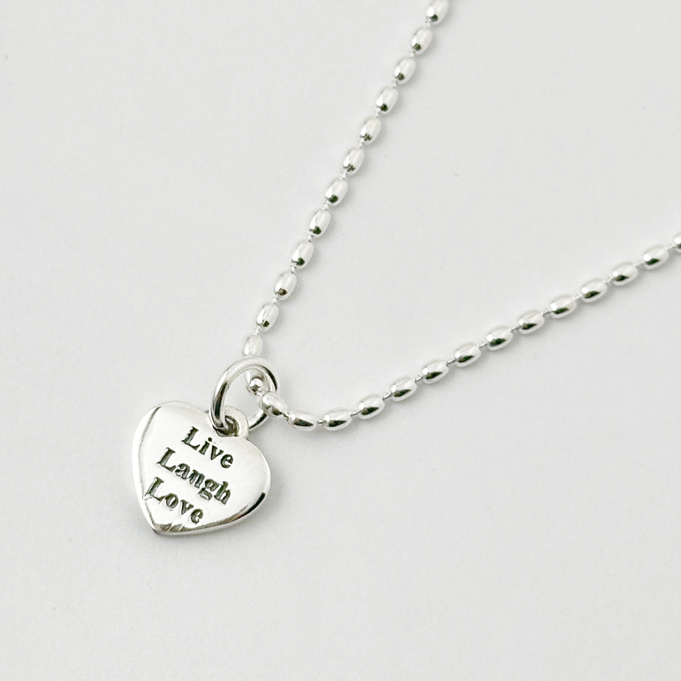 Message collection ハート ネックレス Live Laugh Love Message collection ハート ネックレス Live Laugh Love
