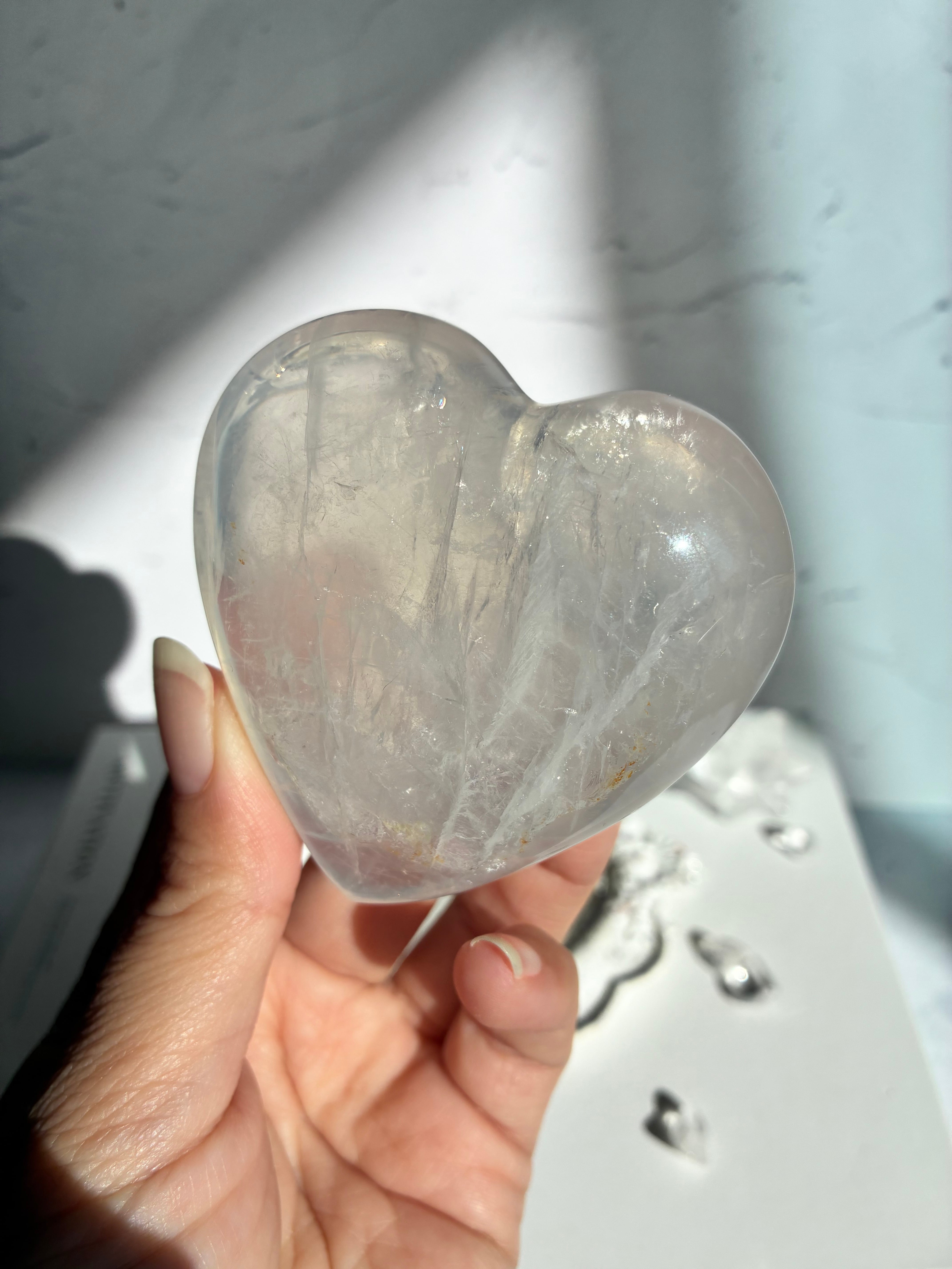 ジラソルクォーツ ハート ジラソルクォーツ♡ハート・とろっと感が優しい♪ | tunagu・Crystal