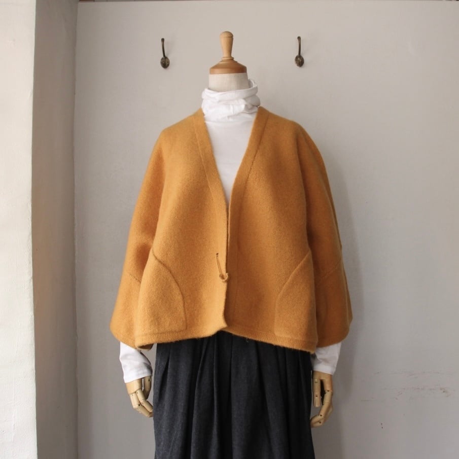 Houttuynia cordata RWS ウール ニット ボレロ カーディガン