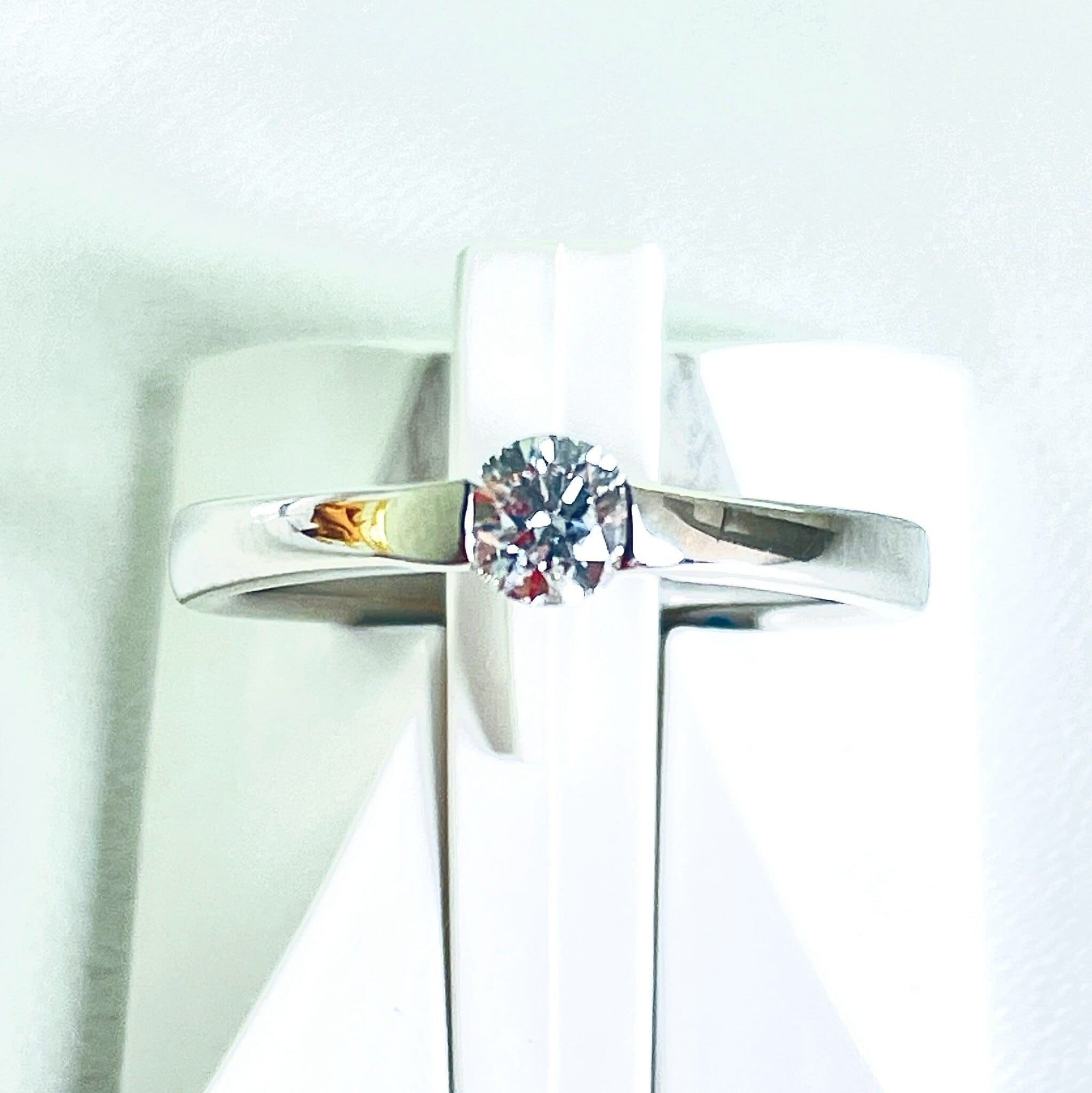 NYX（NEW YORK EXCELLENT）Pt950 天然ダイヤモンドリング 0.25ct F VS2