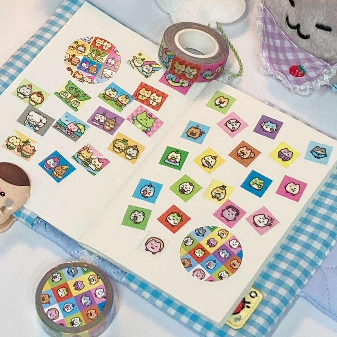 HEEHEECLUB] グリッター ミシン目付き マスキングテープ (全2種