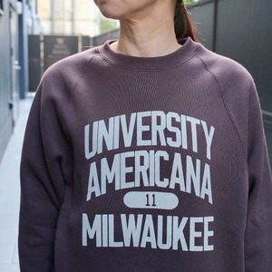 Americana(アメリカーナ) ボリュームスリーブ クルーネックスウェット BRF-797A-2 D.BRW