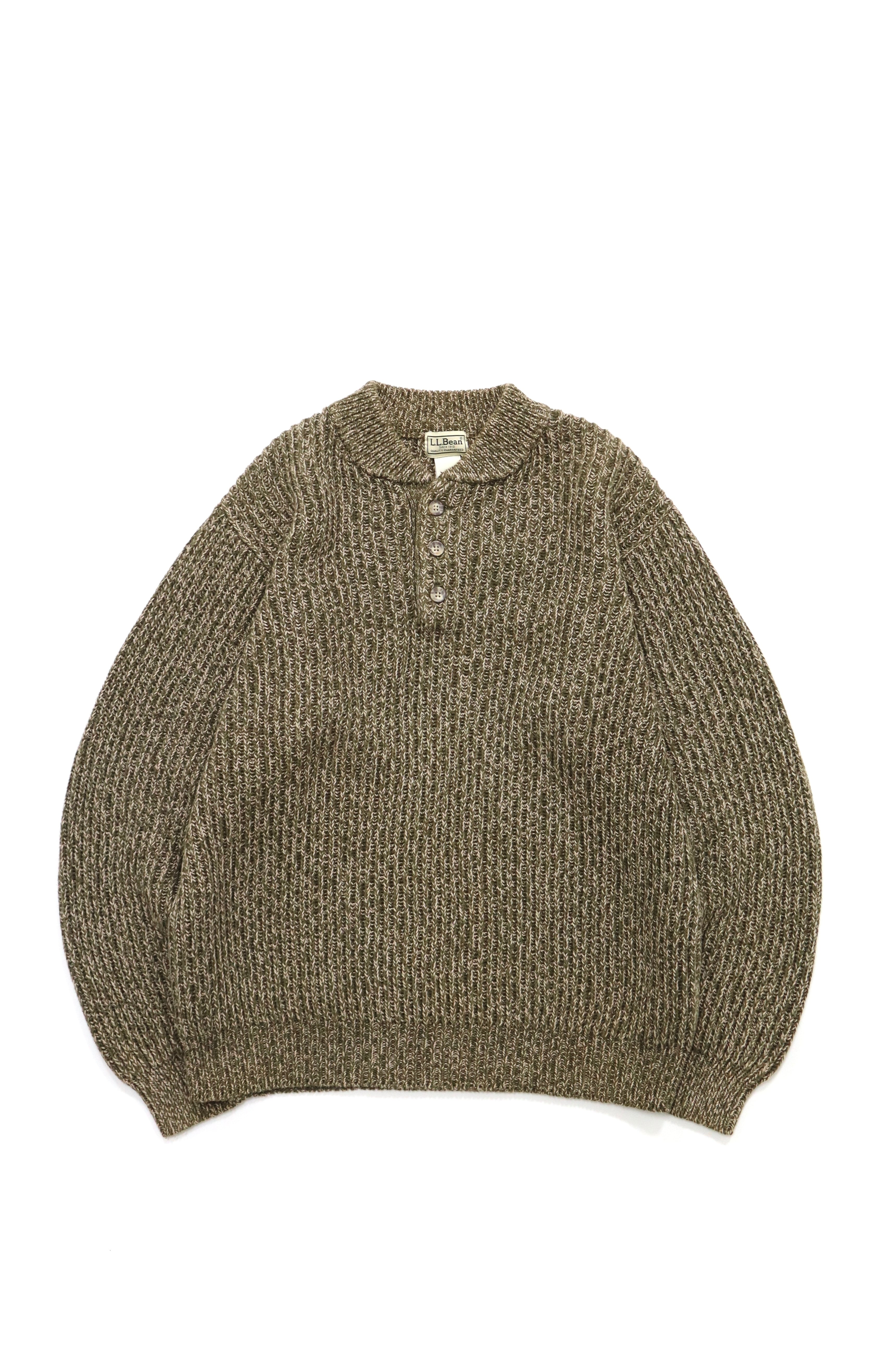 USED 00s L.L.Bean cotton knit sweater