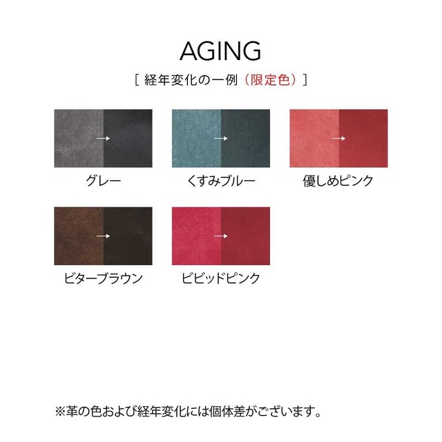 【BITTER SAND】大きく開く3ポケット名刺入れ【ビターブラウン×ターコイズ】（在庫あり）