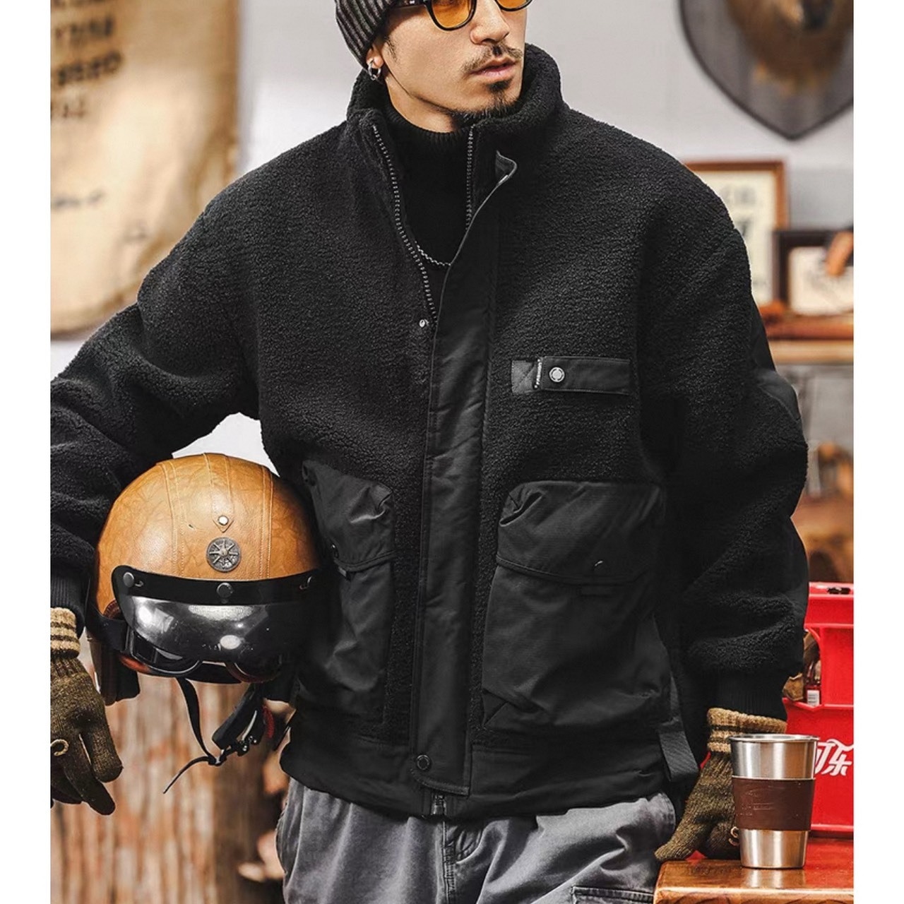 Utility pocket fleece jacket 1152 - 5